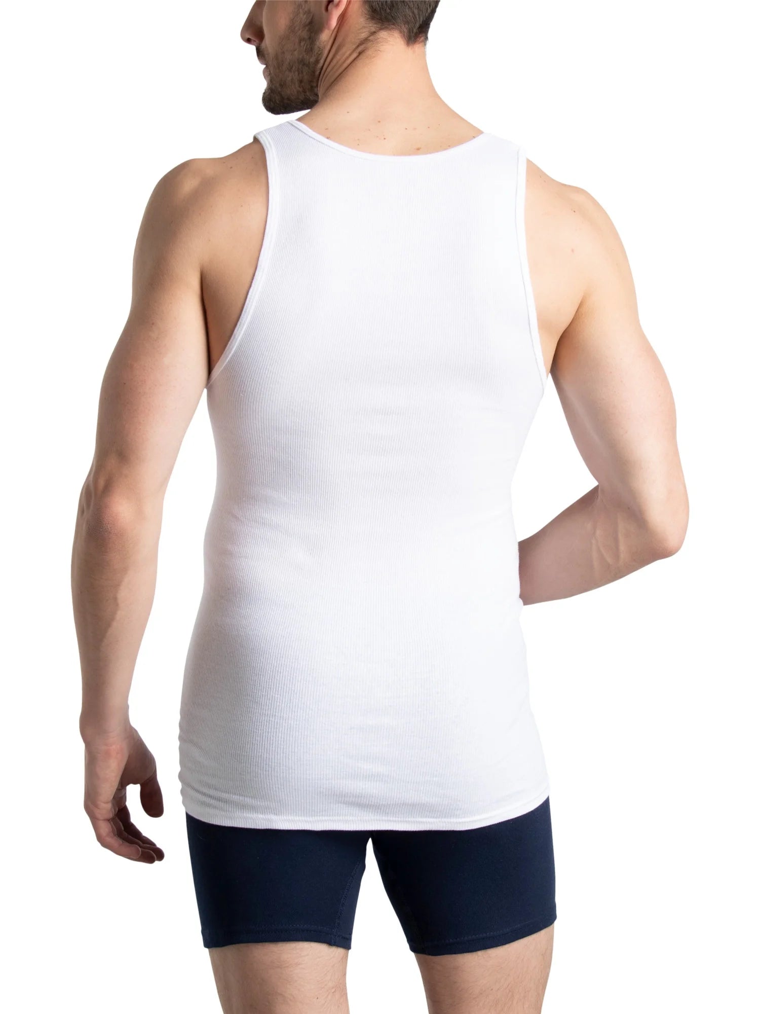 Men'S Active Cotton Blend A-Shirt Tank Undershirts, 8-Pack